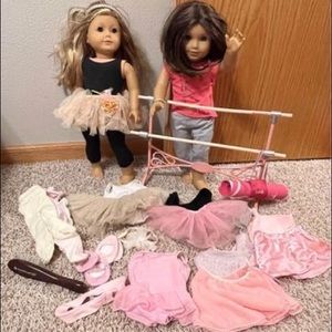 American Girl Isabelle and friend Ballet lot